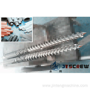 conical twin bimetallic screw barrel